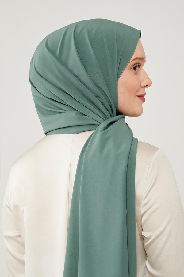 LevidorLevidor Yeşil Düz Desen Elegance Şal