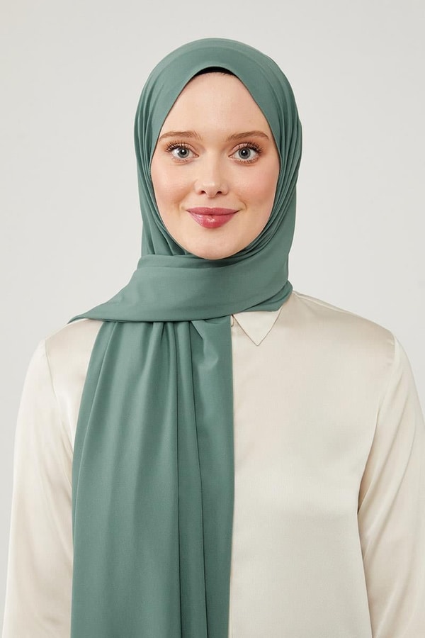 LevidorLevidor Yeşil Düz Desen Elegance Şal