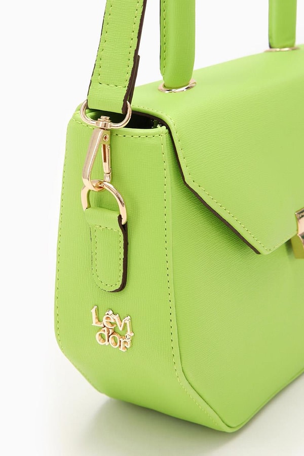 LevidorLevidor Yeşil Geometrik Model El Çantası