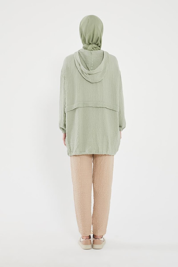 LevidorLevidor Yeşil Kapşonlu Muslin Spor Takım