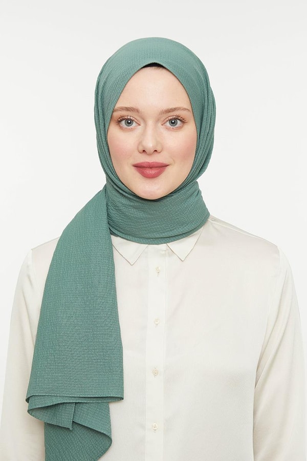 LevidorLevidor Yosun Yeşili Naturel Cazz Şal