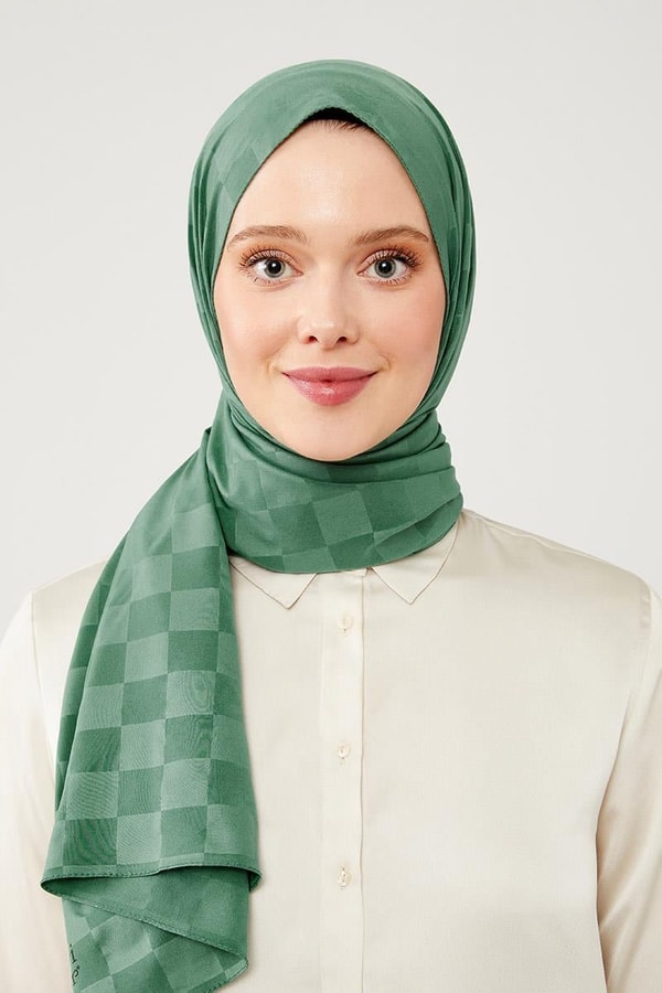 LevidorLevidor Zümrüt Dama Desen Jakarlı Elegance Şal