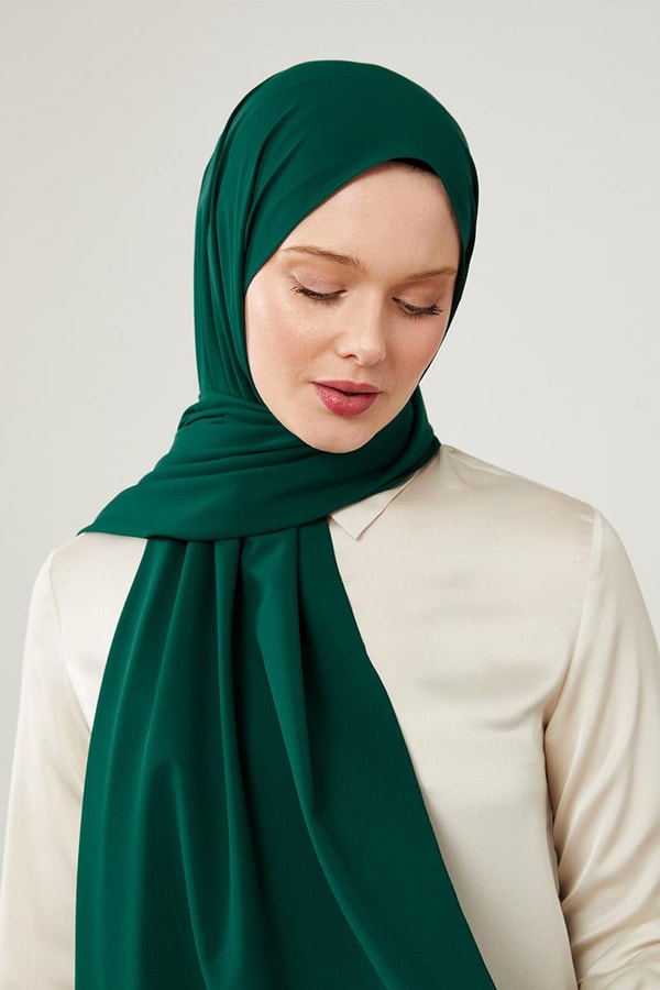 LevidorLevidor Zümrüt Düz Desen Elegance Şal