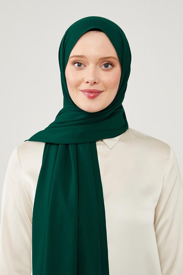 LevidorLevidor Zümrüt Düz Desen Elegance Şal