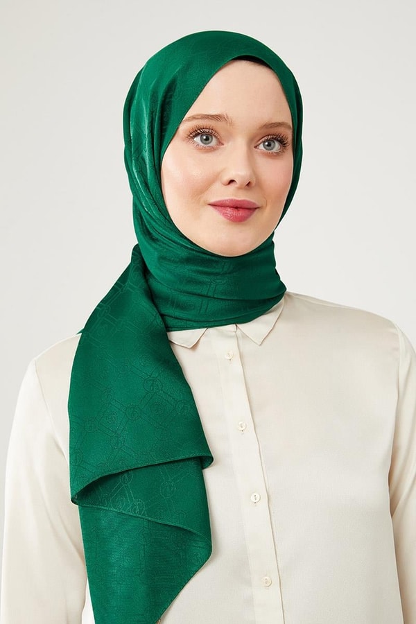 LevidorLevidor Zümrüt Levidor Baskılı Jakarlı Elegance Şal