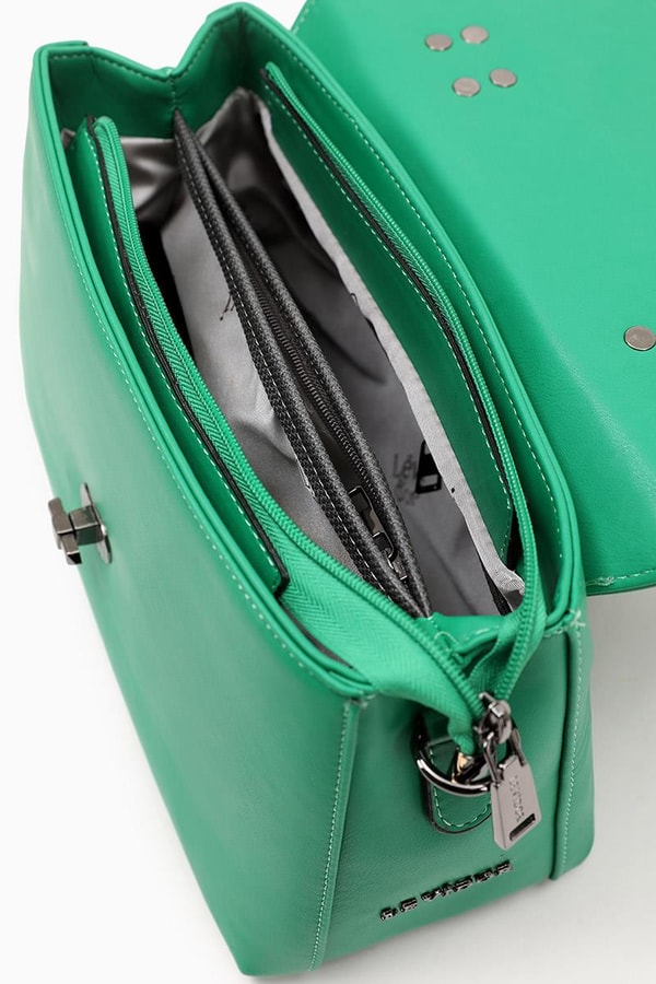LevidorLevidor Zümrüt Yeşili Çapraz Askılı Kapitone El Çantası
