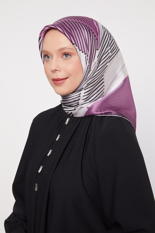 LevidorLila Izgara Desen Cool Eşarp