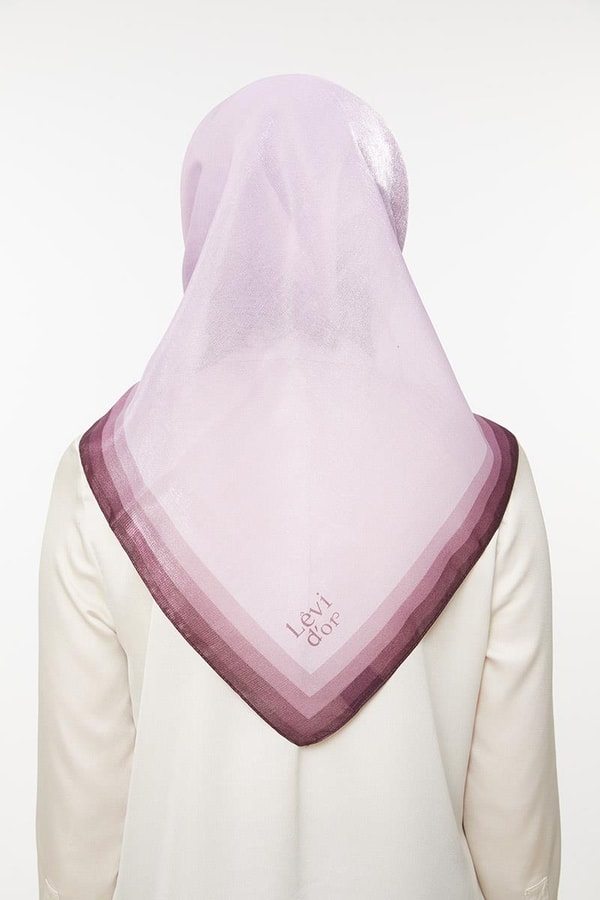 LevidorLila Kehribar Eşarp