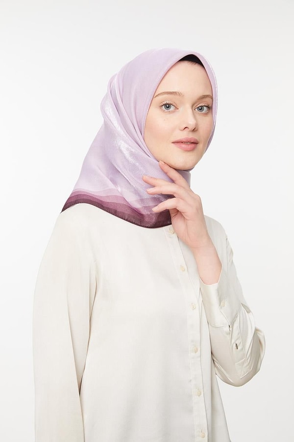 LevidorLila Kehribar Eşarp