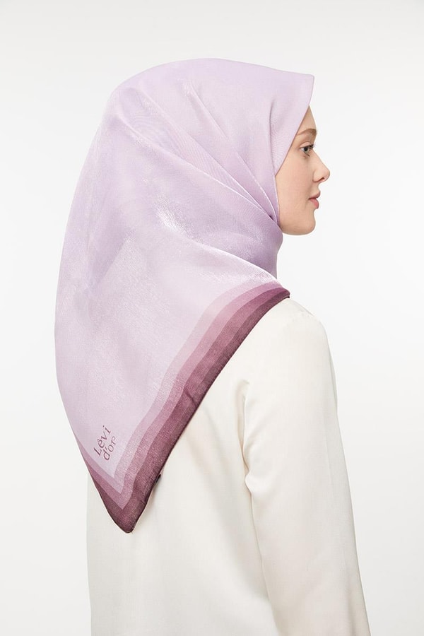 LevidorLila Kehribar Eşarp