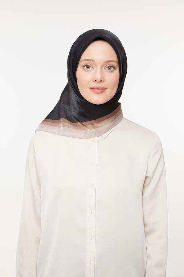 LevidorMat Siyah Kehribar Eşarp