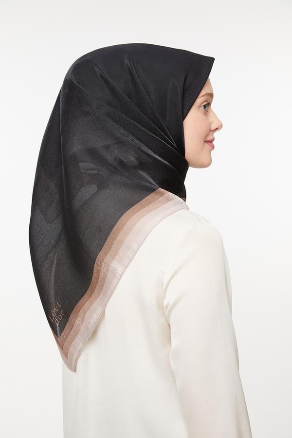 LevidorMat Siyah Kehribar Eşarp