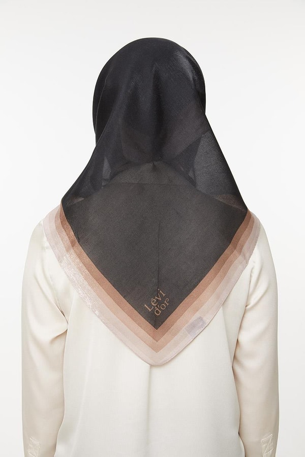 LevidorMat Siyah Kehribar Eşarp