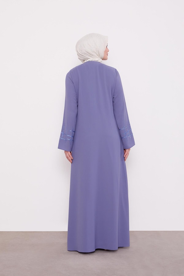 LevidorMavi Taş Yapıştırmalı Ferace