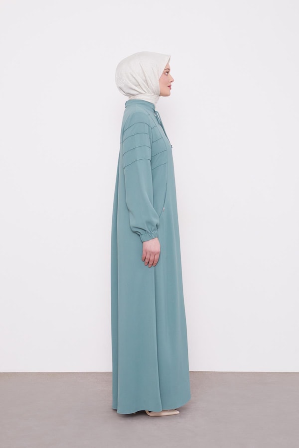 LevidorMint Yeşili Hakim Yaka Ferace