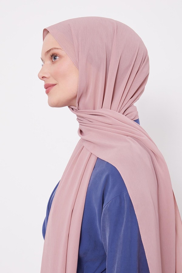 LevidorPembe Krinkıl Düz Şal