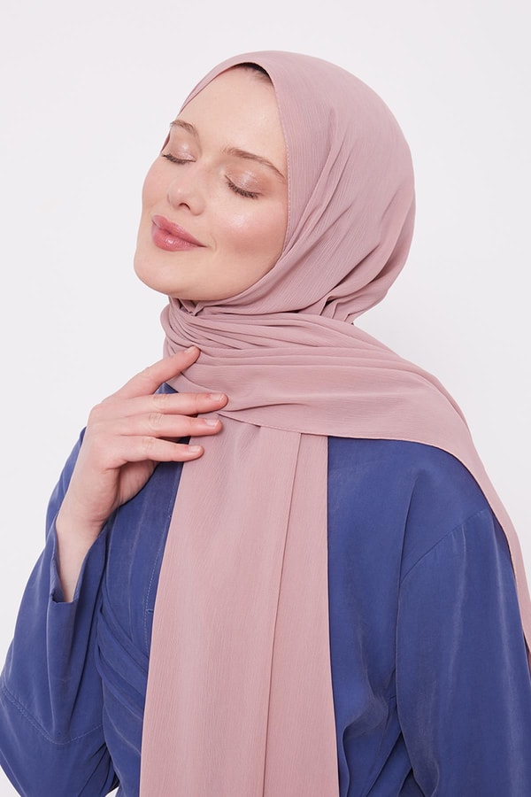 LevidorPembe Krinkıl Düz Şal
