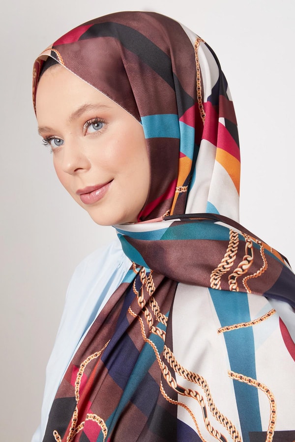 LevidorPetrol Mavisi Twill Şal