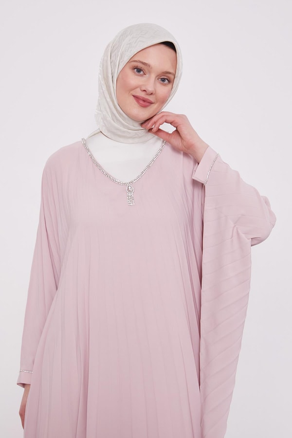 LevidorPudra Yarasa Kol Elbise