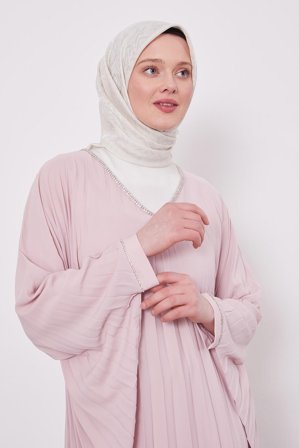 LevidorPudra Yarasa Kol Elbise