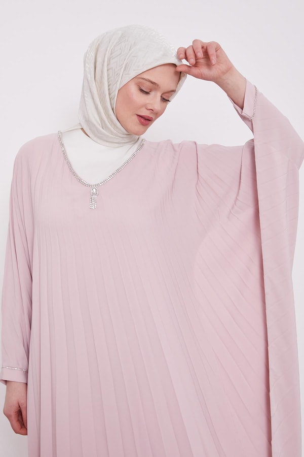 LevidorPudra Yarasa Kol Elbise