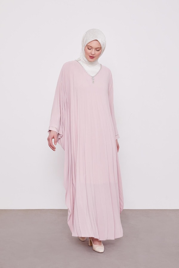 LevidorPudra Yarasa Kol Elbise