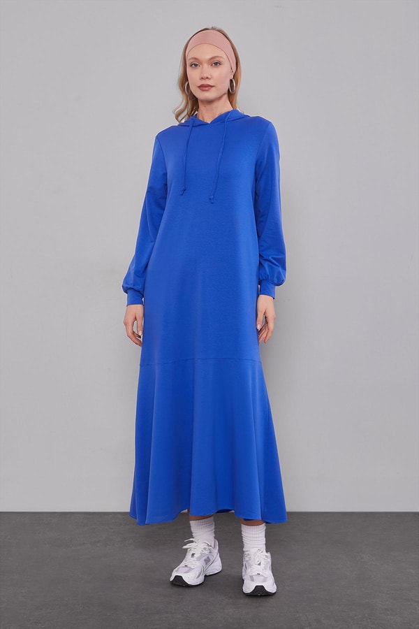 LevidorSaks Kapuşonlu Gizli Cep Detaylı Elbise