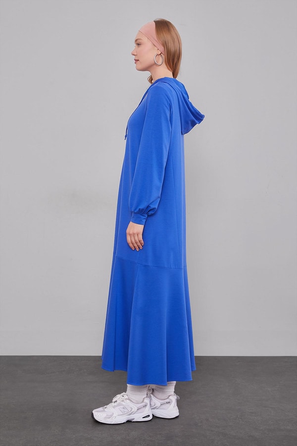 LevidorSaks Kapuşonlu Gizli Cep Detaylı Elbise