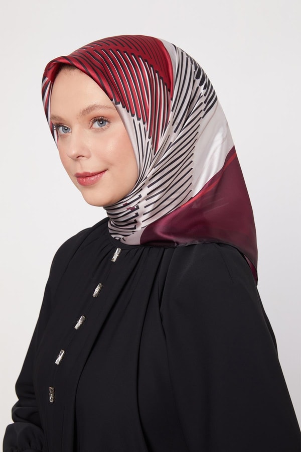 LevidorSiyah Izgara Desen Cool Eşarp