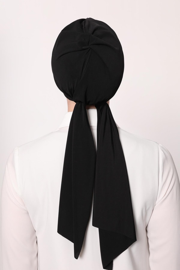 LevidorSiyah Kelebek Desen Hazır Şal