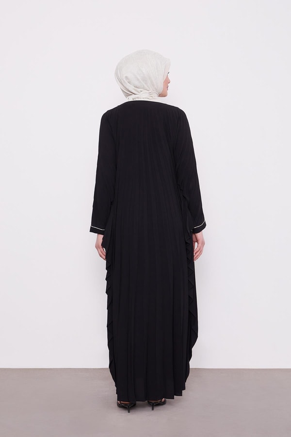 LevidorSiyah Yarasa Kol Elbise