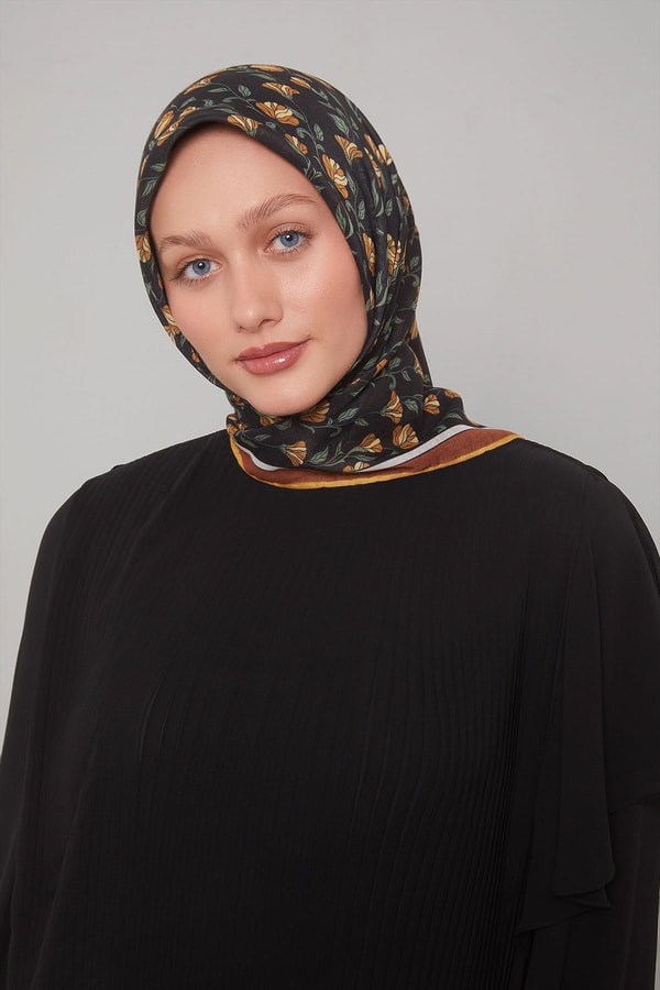 LevidorTaba Sarmaşık Desen Soft Eşarp