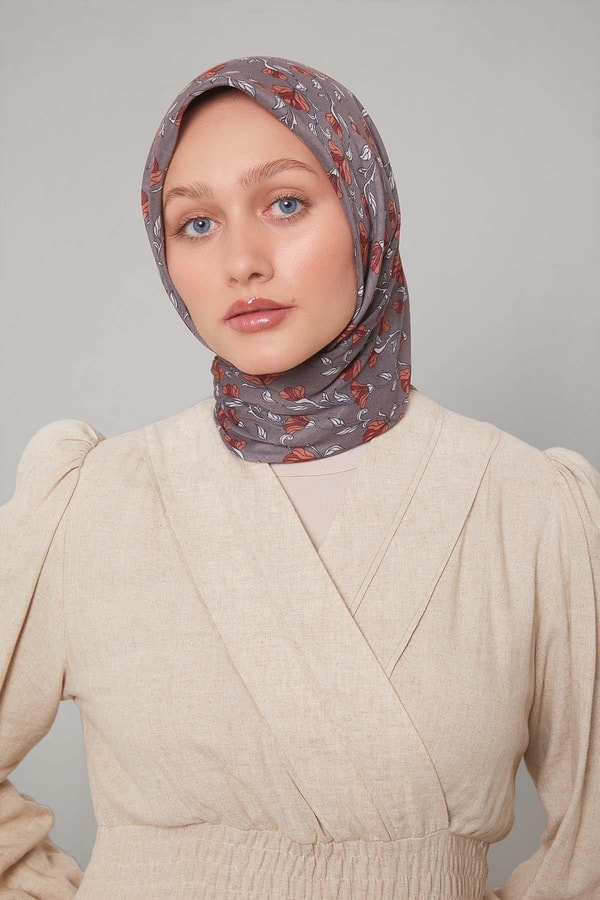 LevidorTaş Sarmaşık Desen Soft Eşarp
