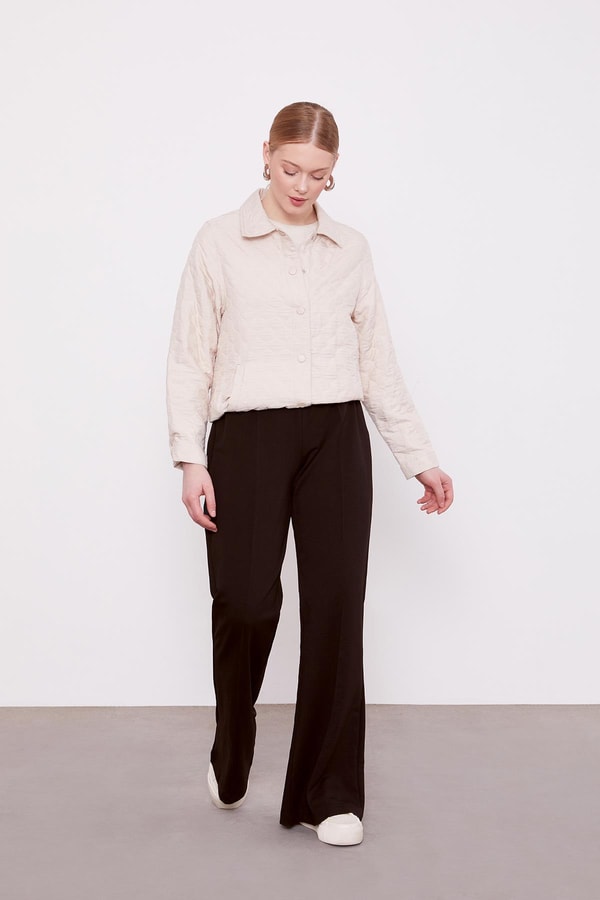 LevidorToprak Geniş Paça Beli Lastikli Spor Pantolon