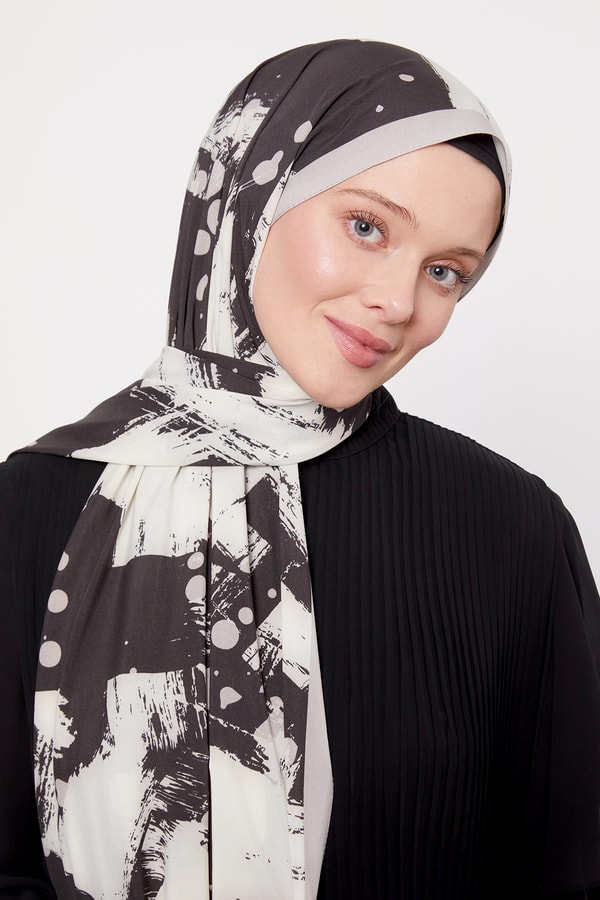 LevidorVizon Fırça İzi Desenli Elegance Şal