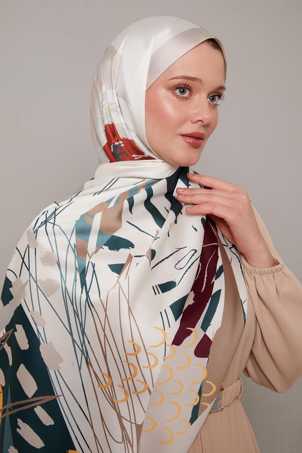 LevidorVizon Fırçalı Desen Twill Şal