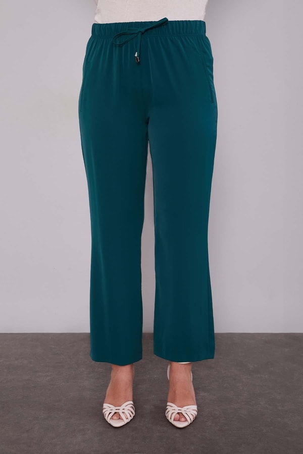 LevidorYeşil Beli Lastikli Spor Pantolon