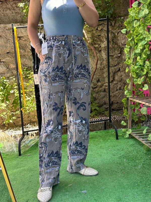 %100 Keten İthal Takım Vizon
