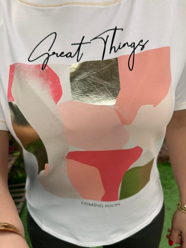 Great Things Tişört Beyaz