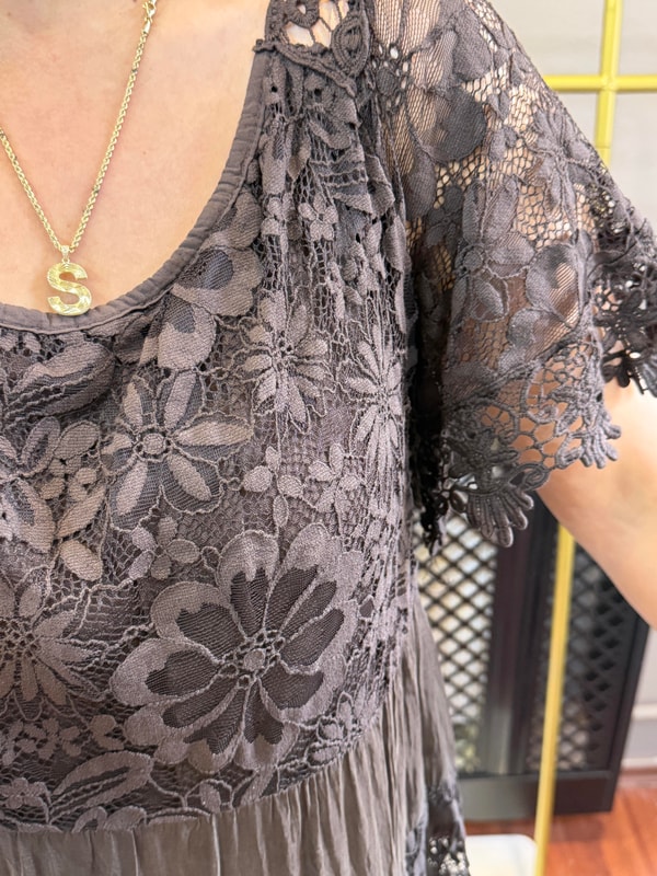 İpek Viscose Elbise Acı Kahve