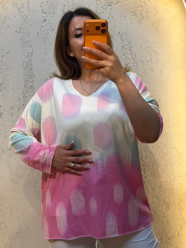 Kaşmir İthal Bluz Pembe