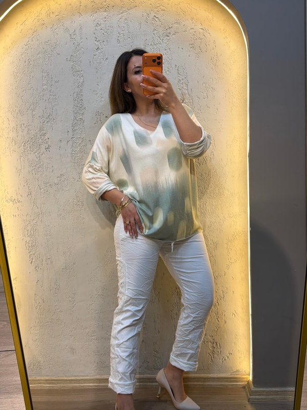 Kaşmir İthal Bluz Yeşil 