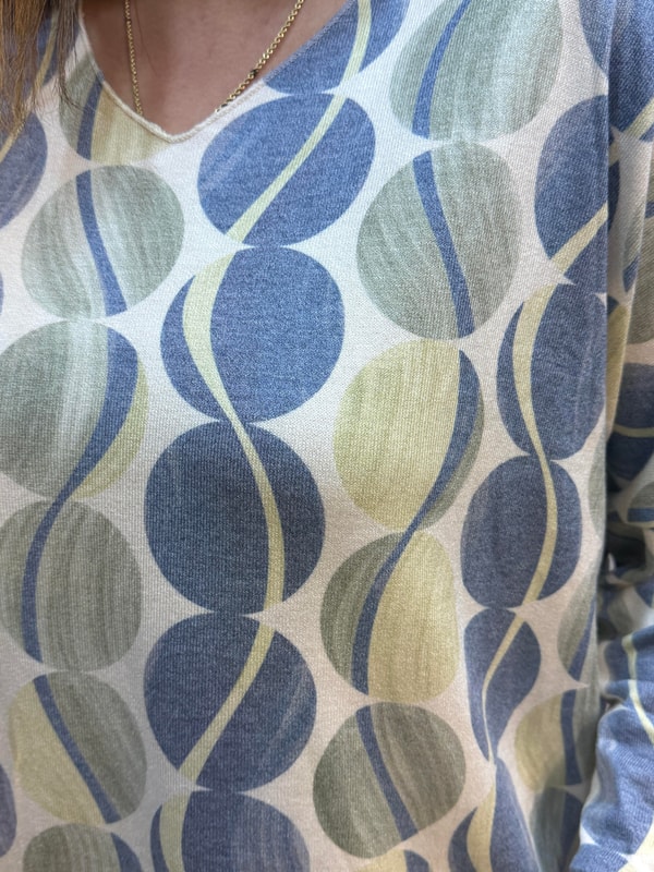 Moda Halkası İthal Bluz Mavi