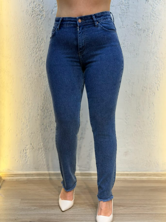 Paça Püsküllü Kot Pantolon