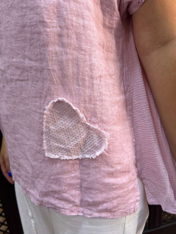 Yıldızlı Kol Fisto Detaylı Bluz Pembe