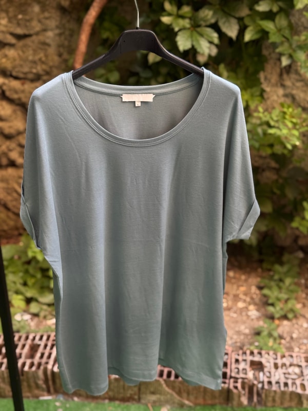 Yuvarlak Yaka Kısa Kollu Basic Tshirt