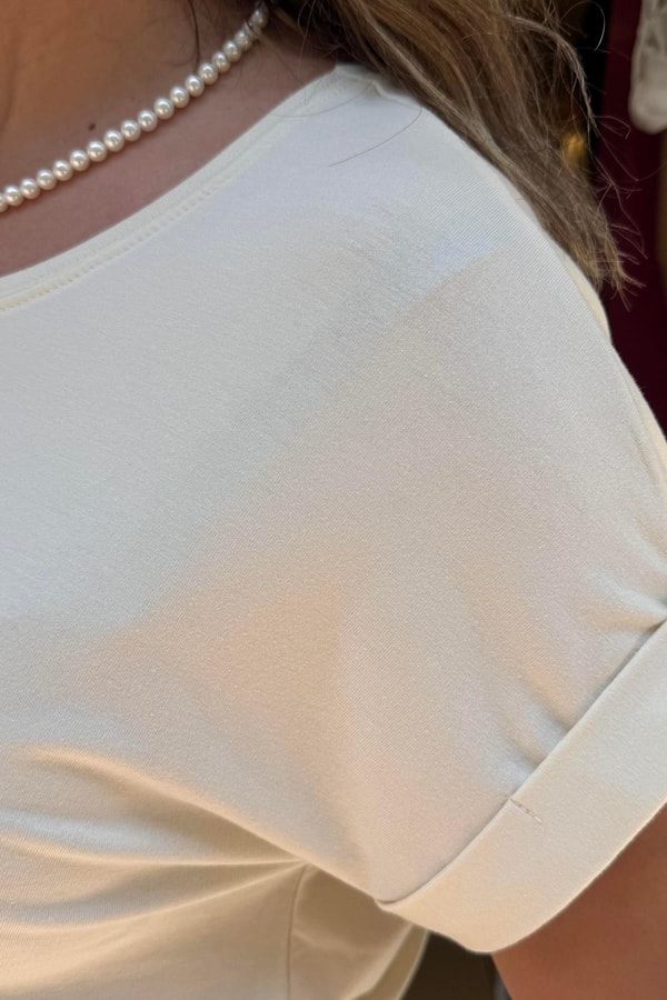 Yuvarlak Yaka Kısa Kollu Basic Tshirt