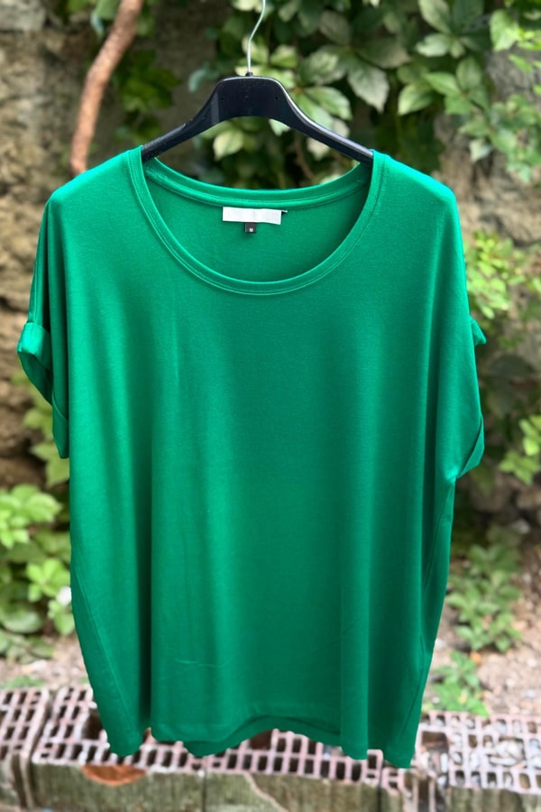 Yuvarlak Yaka Kısa Kollu Basic Tshirt
