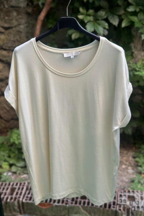 Yuvarlak Yaka Kısa Kollu Basic Tshirt