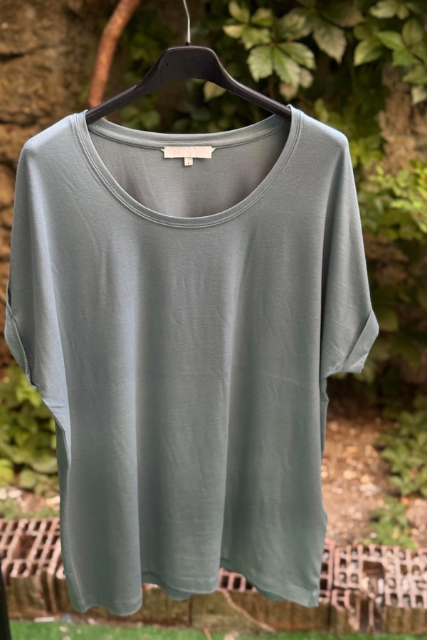 Yuvarlak Yaka Kısa Kollu Basic Tshirt